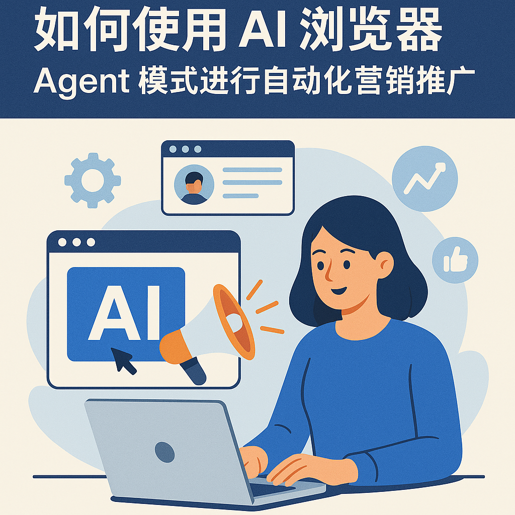 如何使用 AI 浏览器 Agent 模式进行自动化营销推广