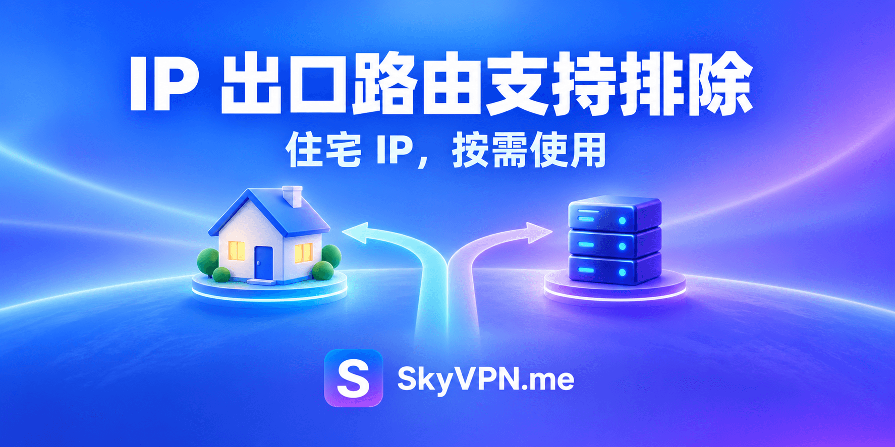 SkyVPN 新增 IP 出口路由排除功能及多项体验改进