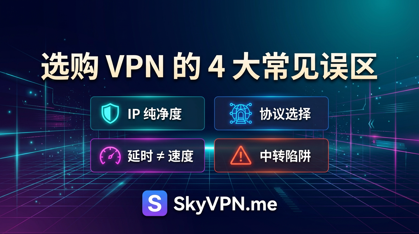 选购 VPN 或梯子时你需要了解的几个常见误区