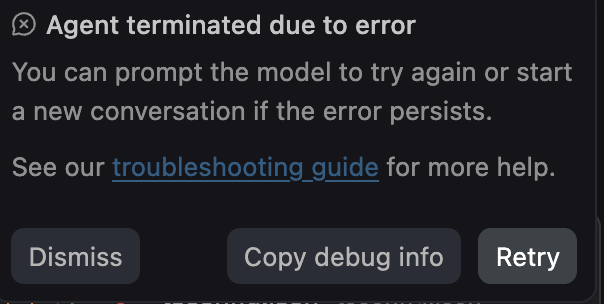 Google Antigravity 500 报错截图