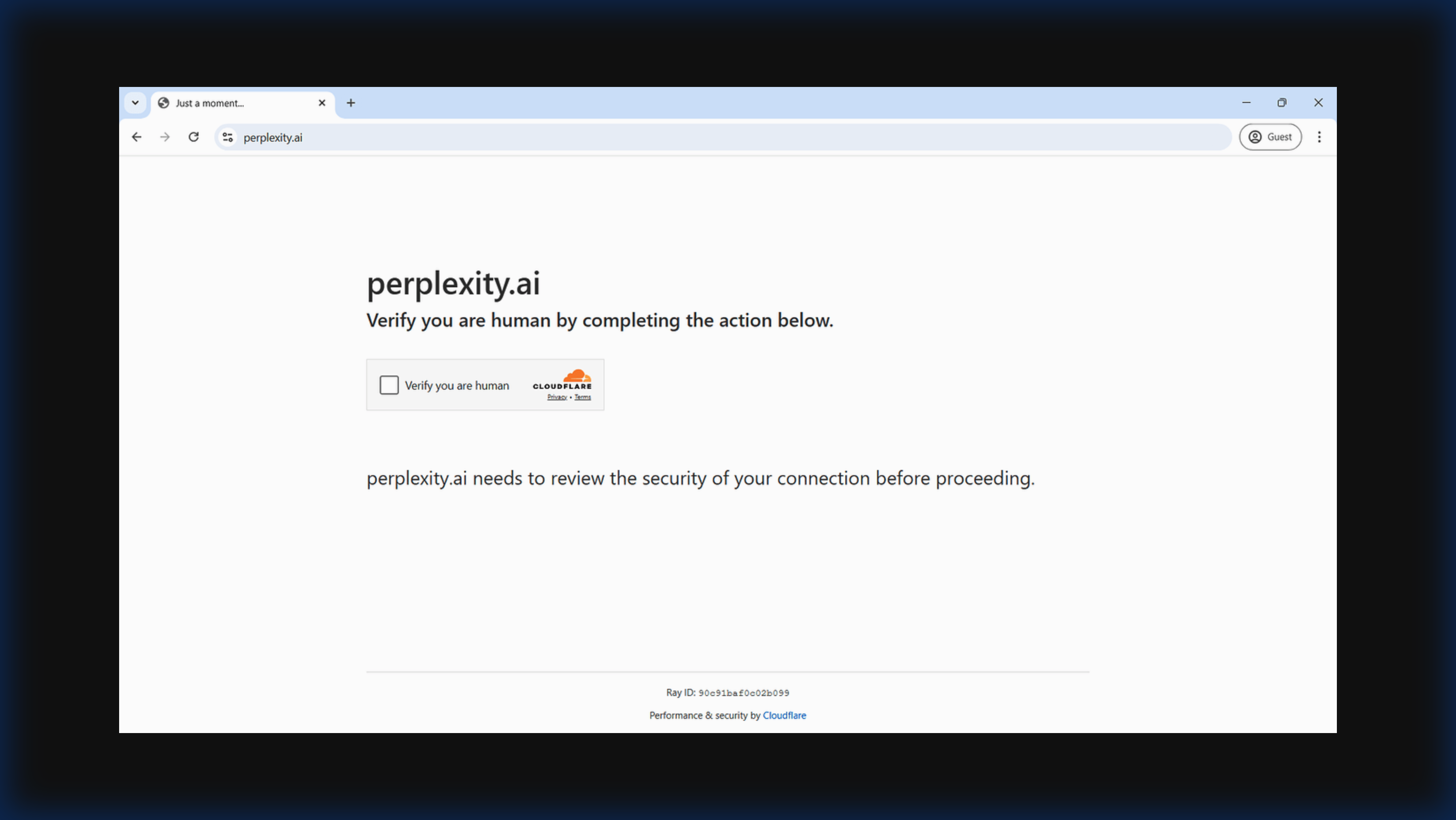 Cloudflare Turnstile 验证页面