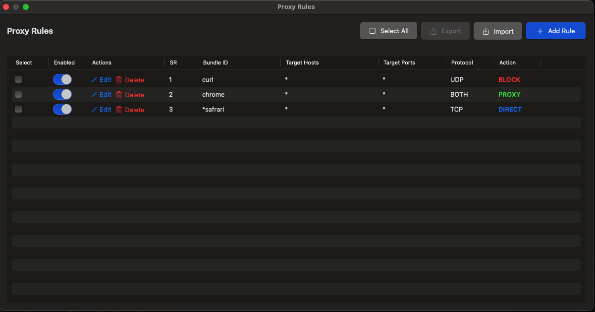 ProxyBridge 规则示意